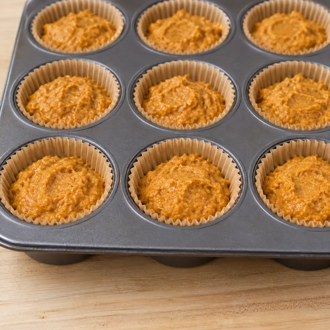 muffins a la citrouille moelleux, &eacute;tape 3