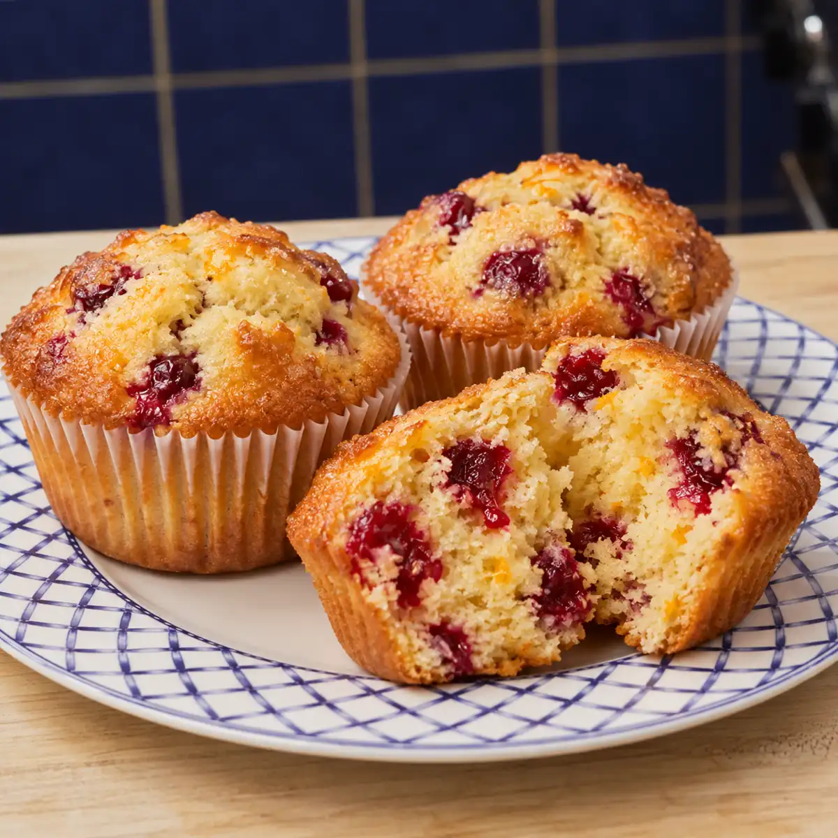 muffins canneberges orange, plat fini