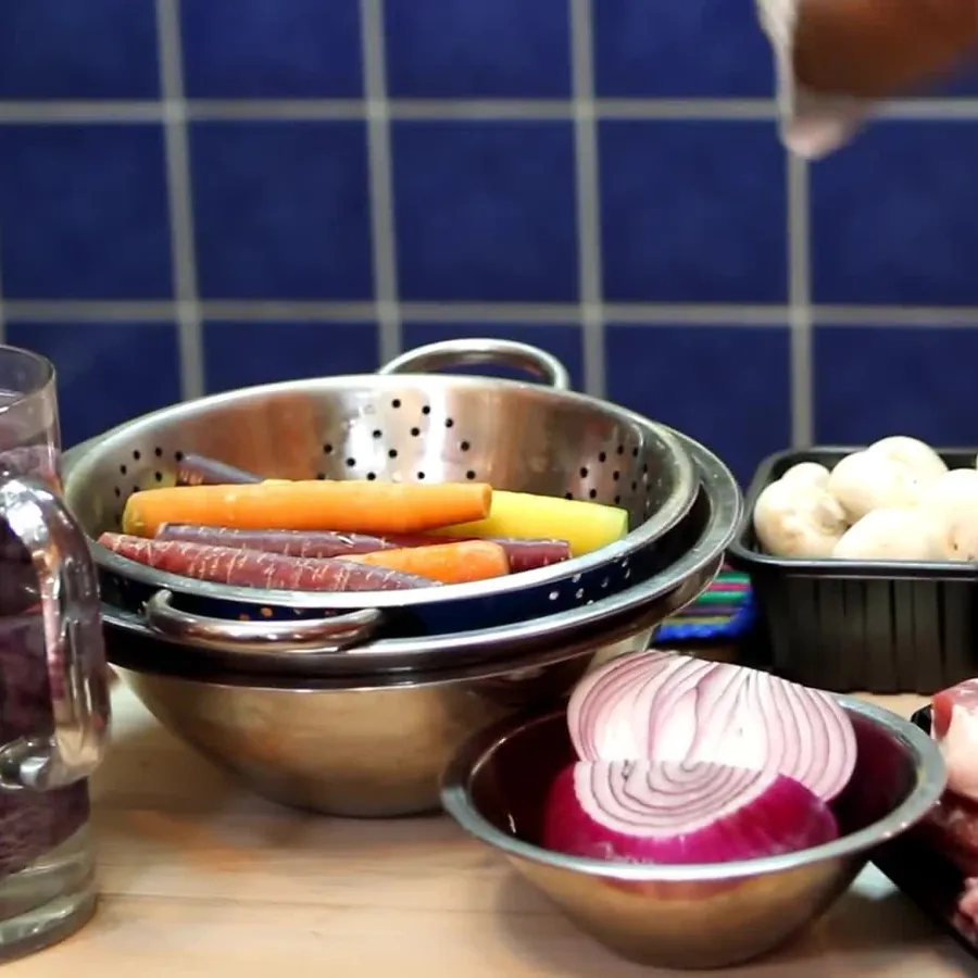 osso buco porc bourguignon vin rouge, ingredients