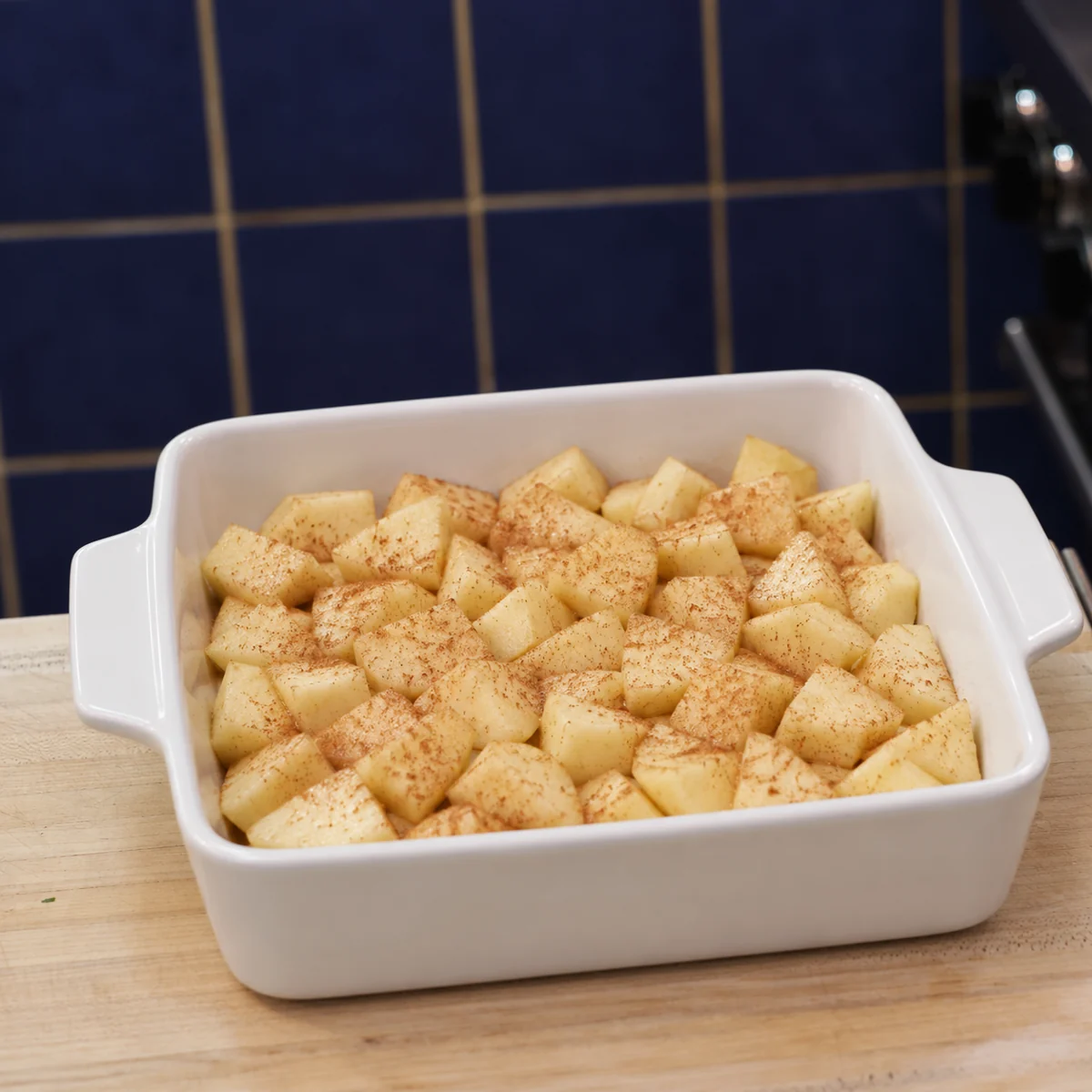 pouding pommes sauce cassonade, &eacute;tape 1