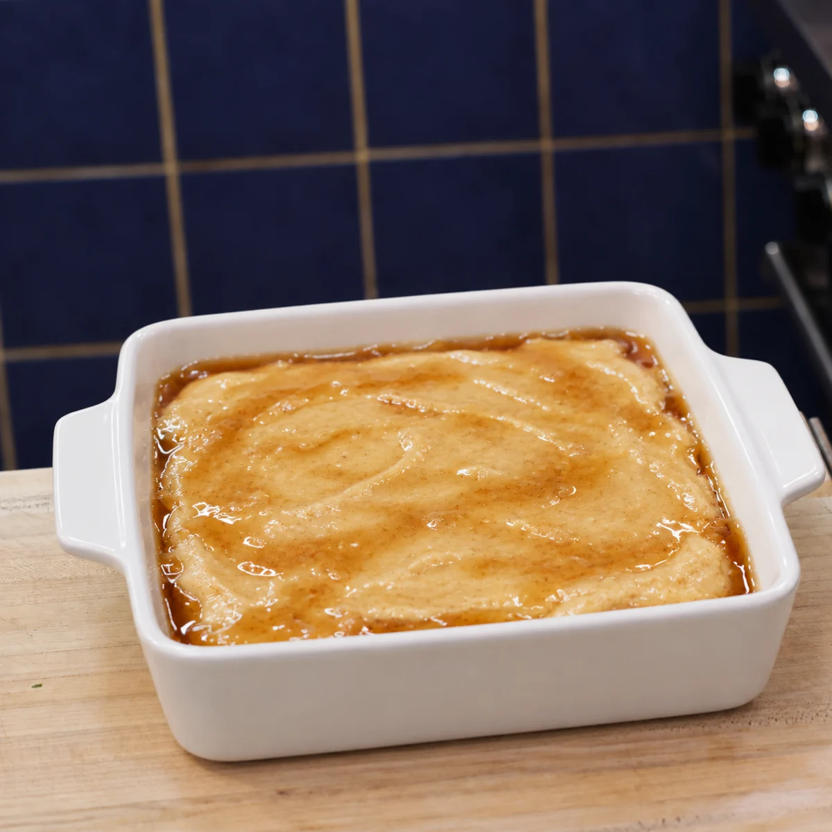 pouding pommes sauce cassonade, &eacute;tape 3