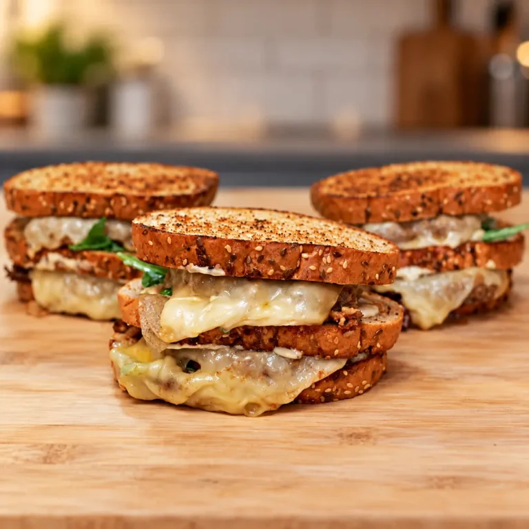 Sandwich cheeseburger facile au whisky et bacon