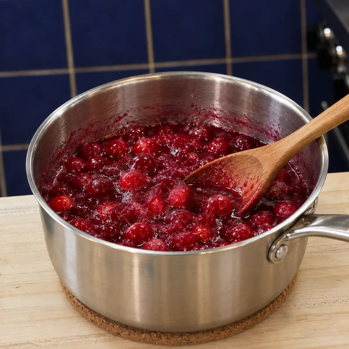 sauce canneberges maison, étape 2