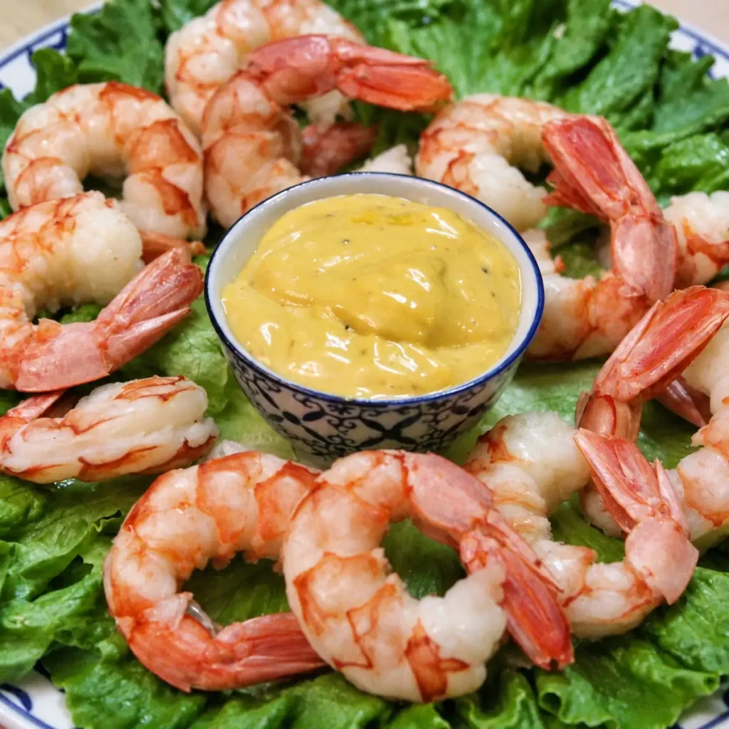 Cocktail de Crevettes Classique avec Mayonnaise Dijon Maison