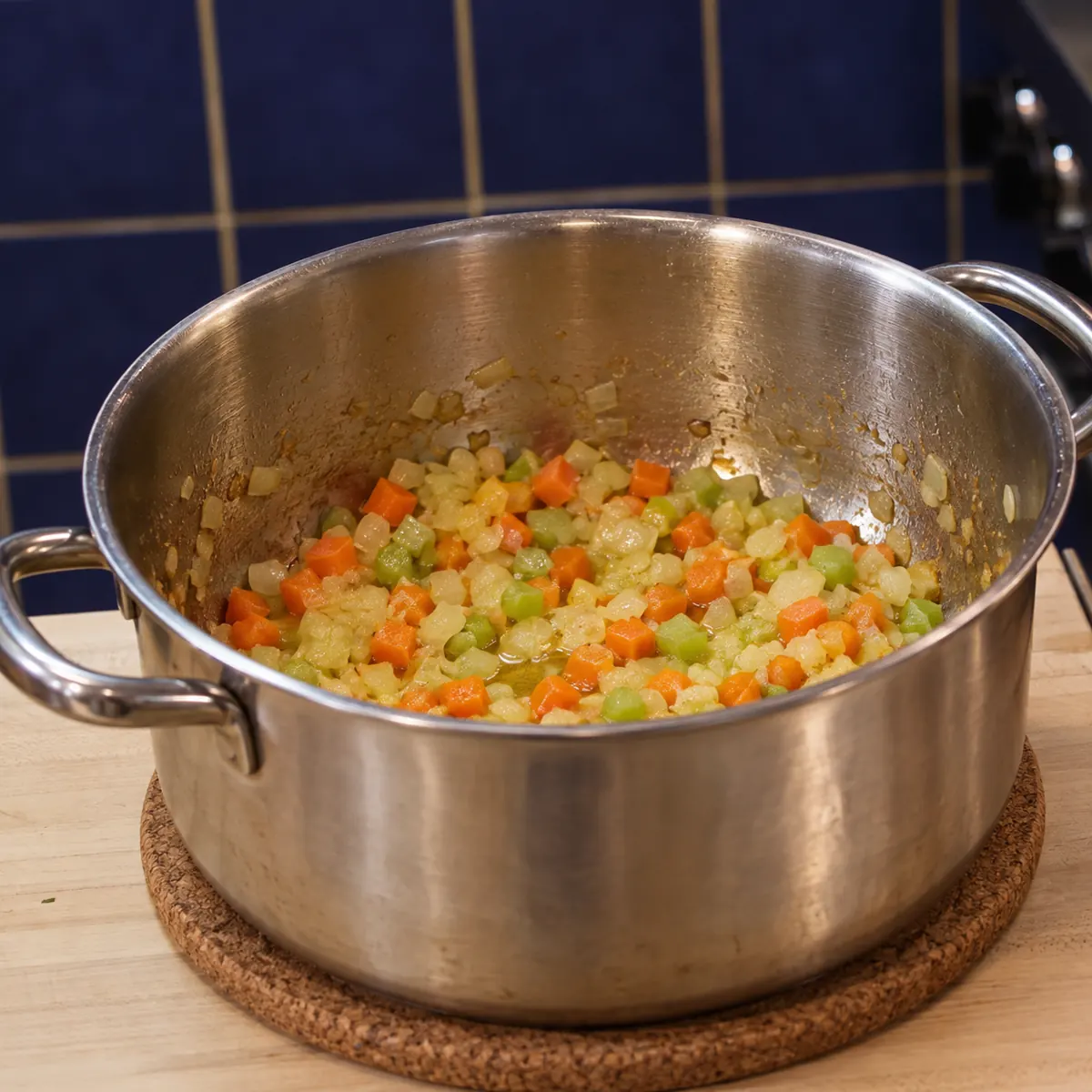soupe jambon pommes de terre, étape 1