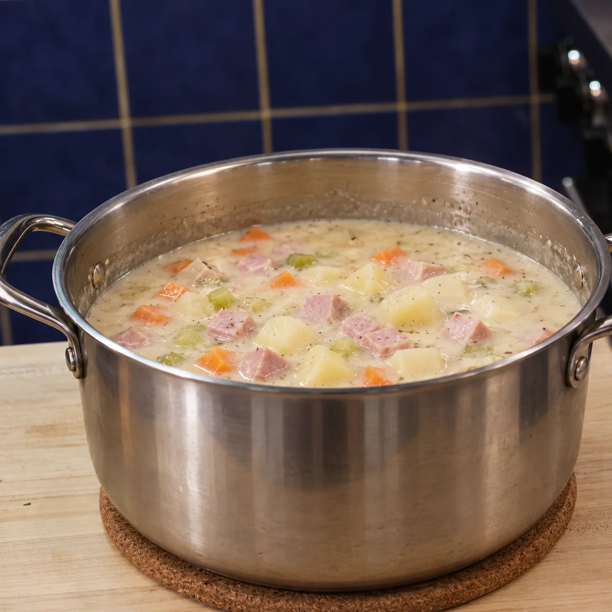 soupe jambon pommes de terre, étape 3