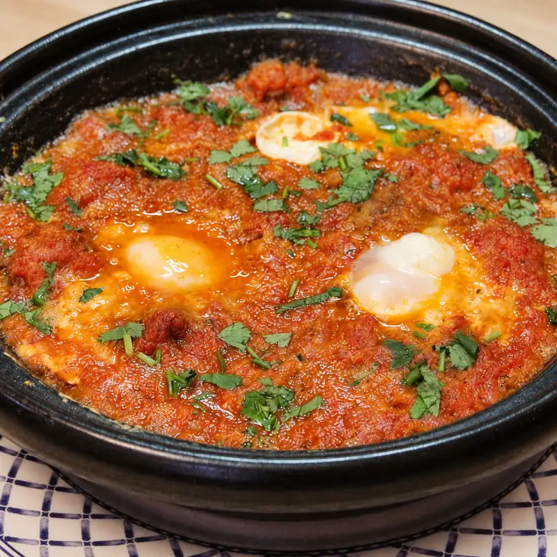 stovetop beef meatball tagine, finished dish