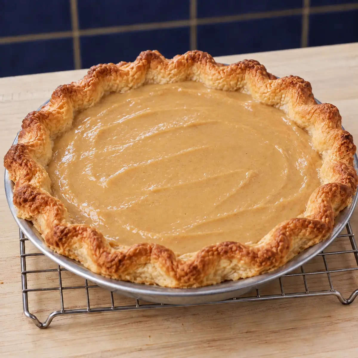 tarte au sirop derable cremeuse, plat fini