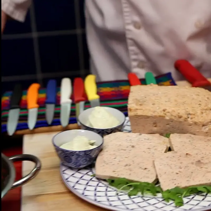 terrine saumon frais mayonnaise aneth, plat fini
