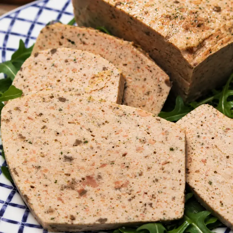 terrine saumon frais mayonnaise aneth, plat fini