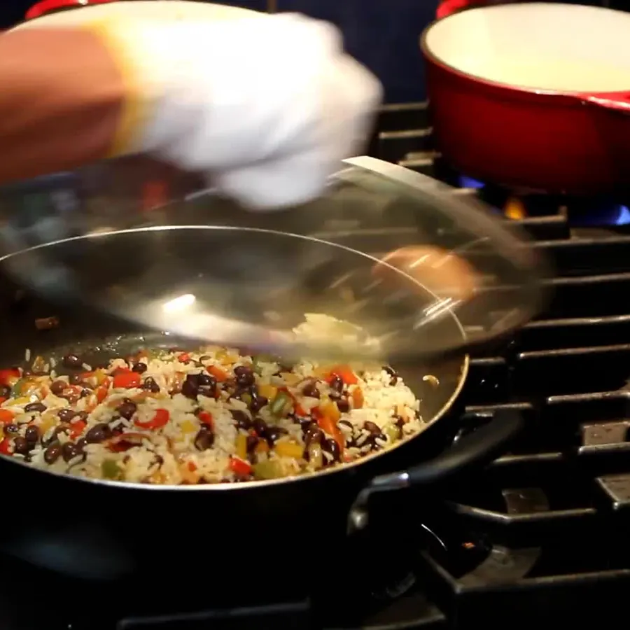 tilapia riz cubain haricots noirs, étape 4