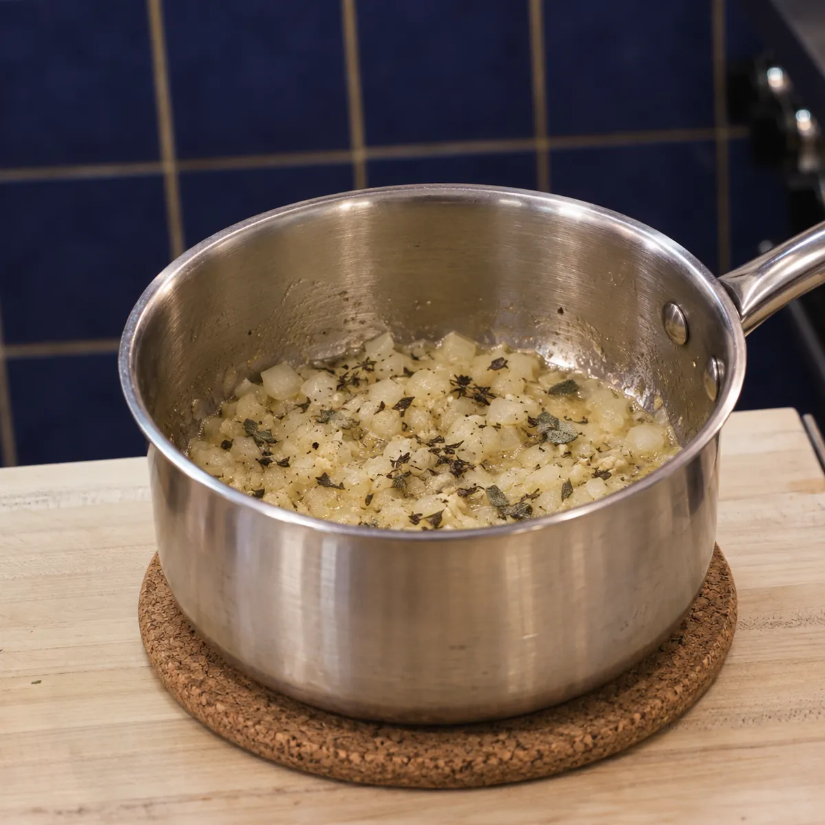 turkey gravy without drippings, step 1