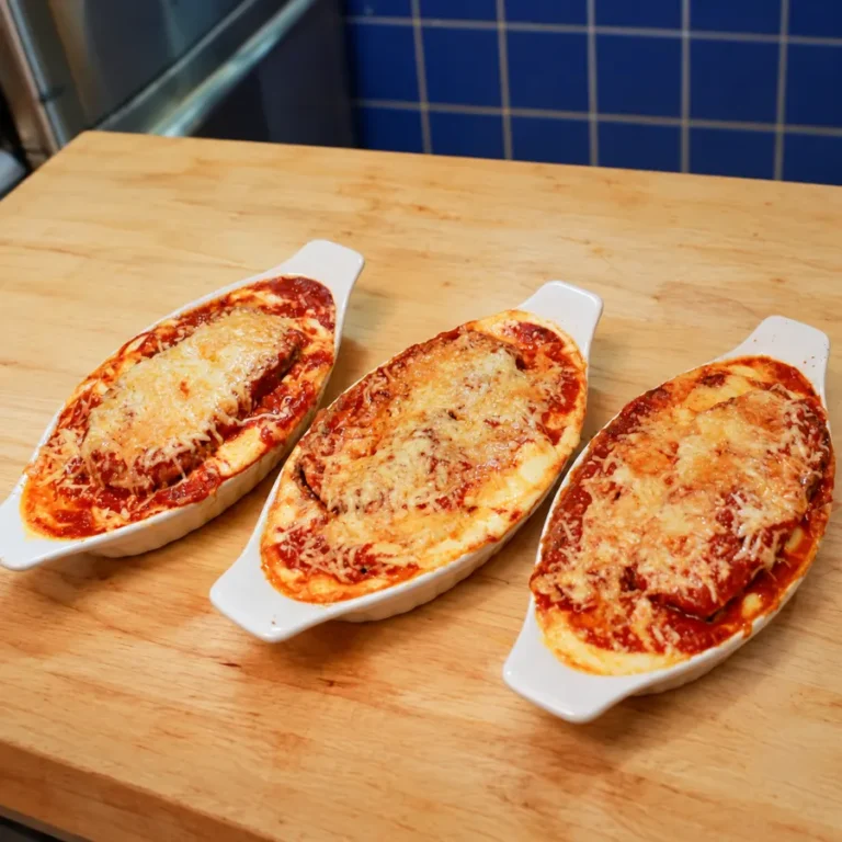 Aubergines parmigiana en portions individuelles