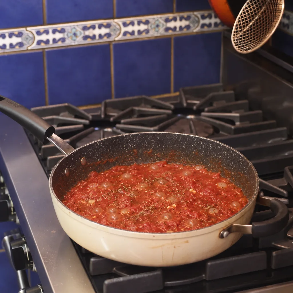 baked ziti with ricotta, step 1