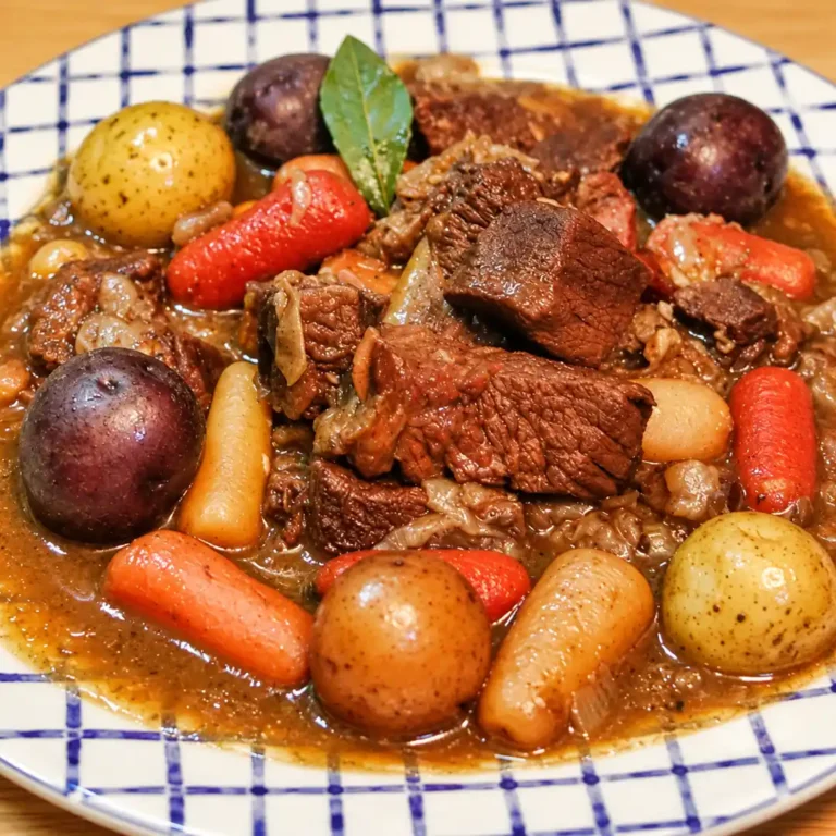 Beef and Beer Stew with Pearl Onions and Carrots