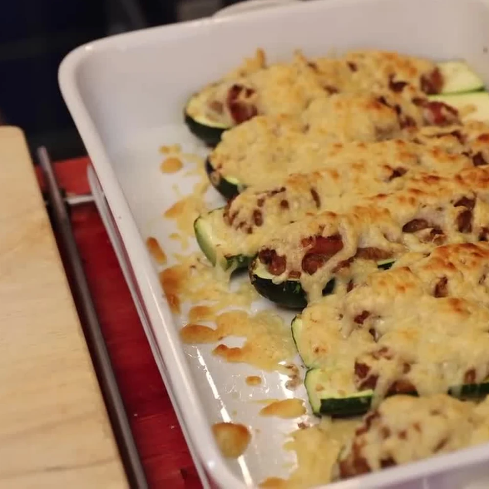 beef stuffed zucchini, step 9