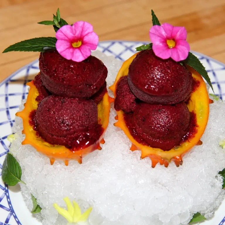 Blueberry Sorbet with an Ice Cream Maker