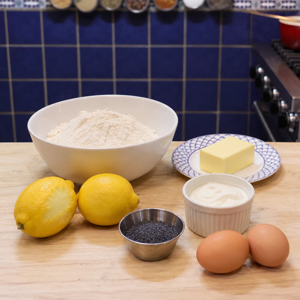 cake citron graines pavot, ingredients