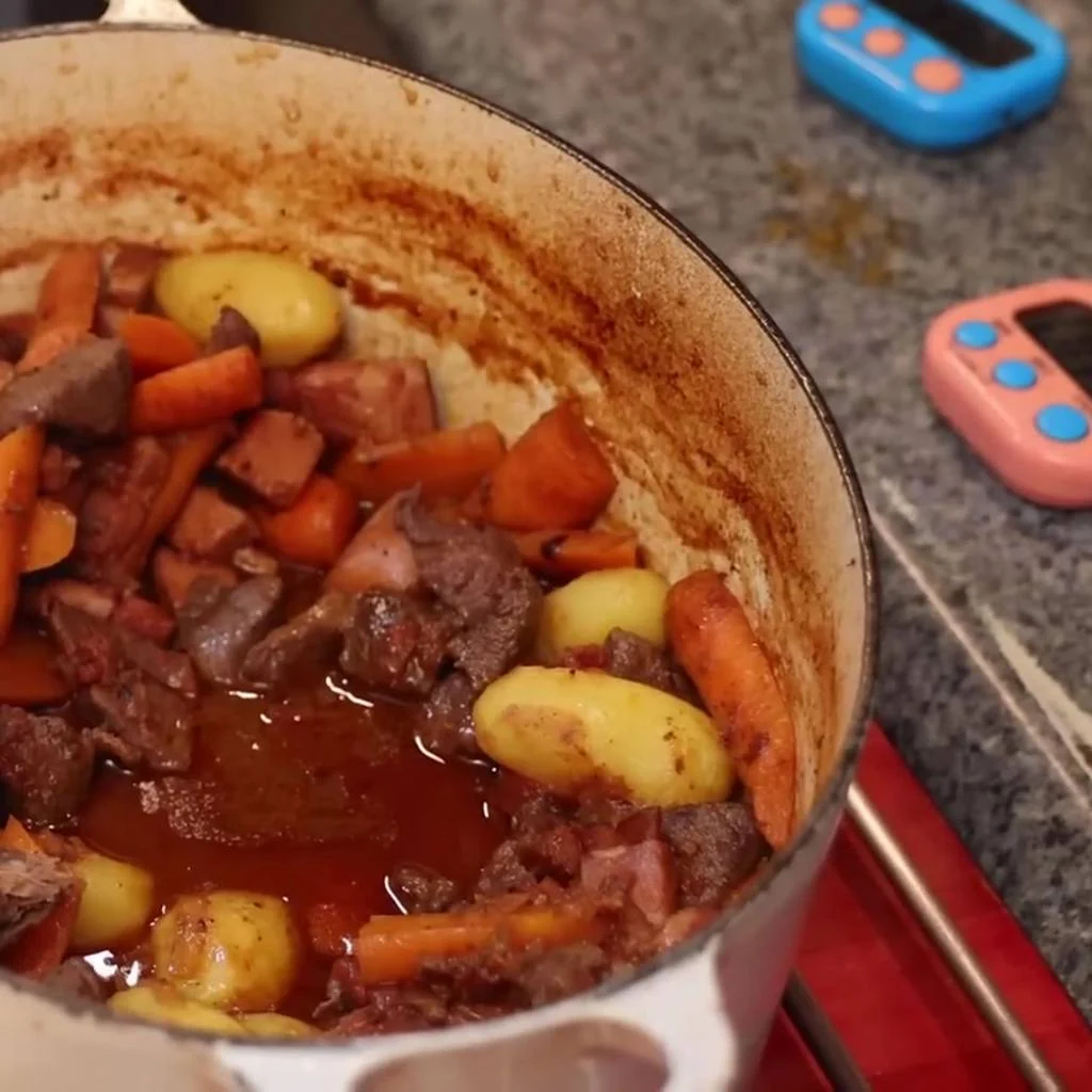 caribou stew smoked pork potatoes, step 4
