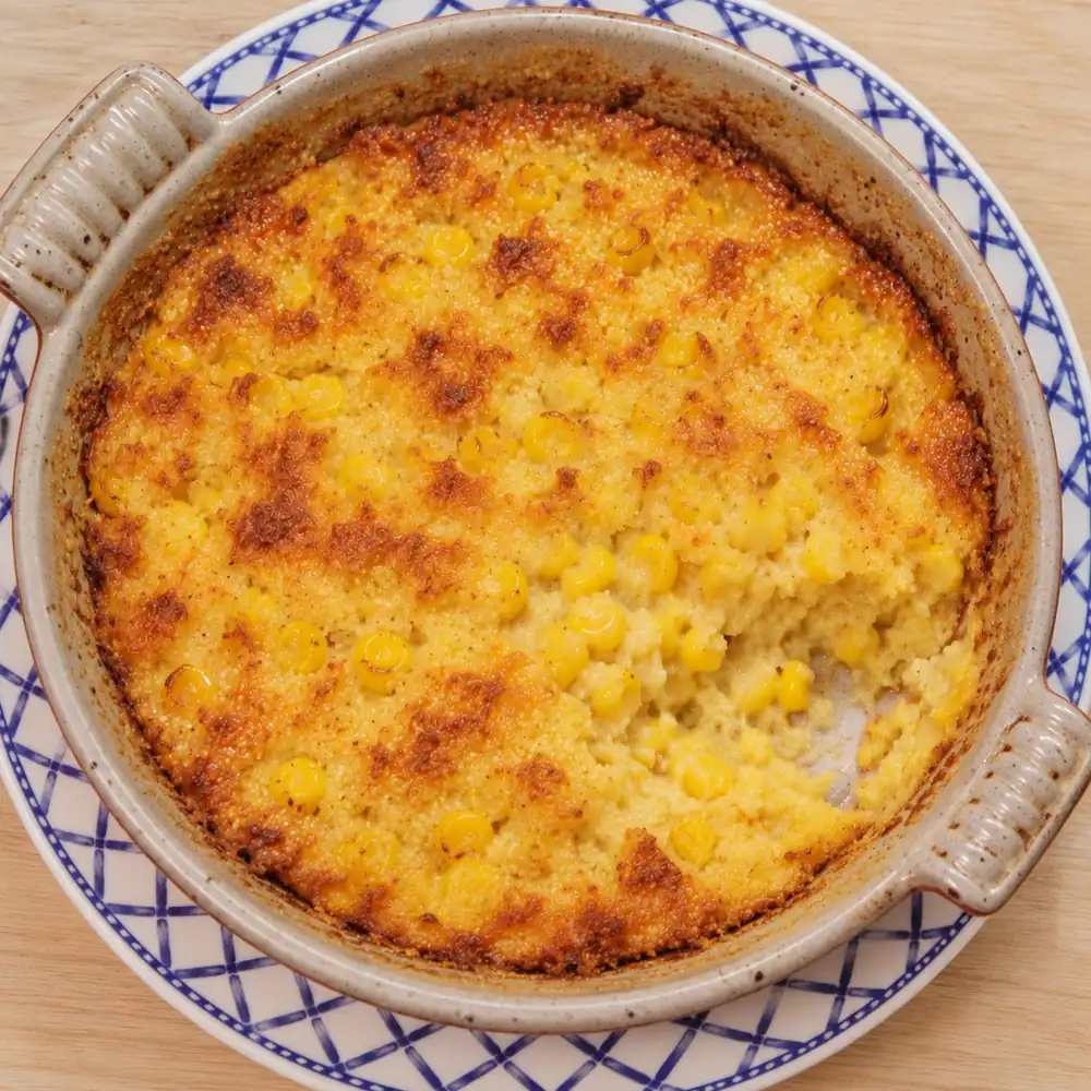 casserole mais sans melange boite, plat fini