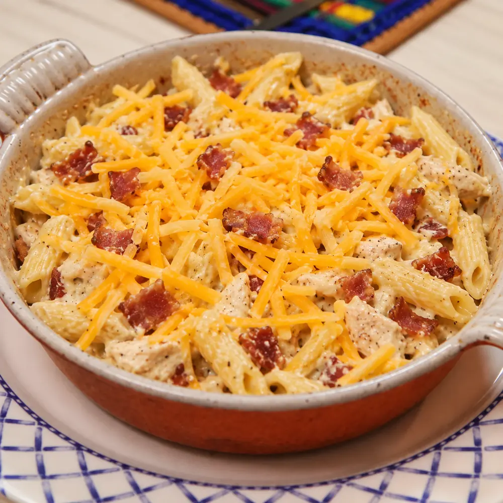 casserole poulet bacon ranch, étape 2