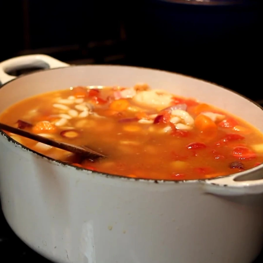 chicken cassoulet, step 6