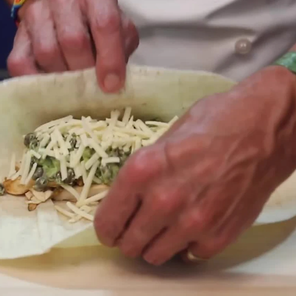 chicken chimichangas, step 7