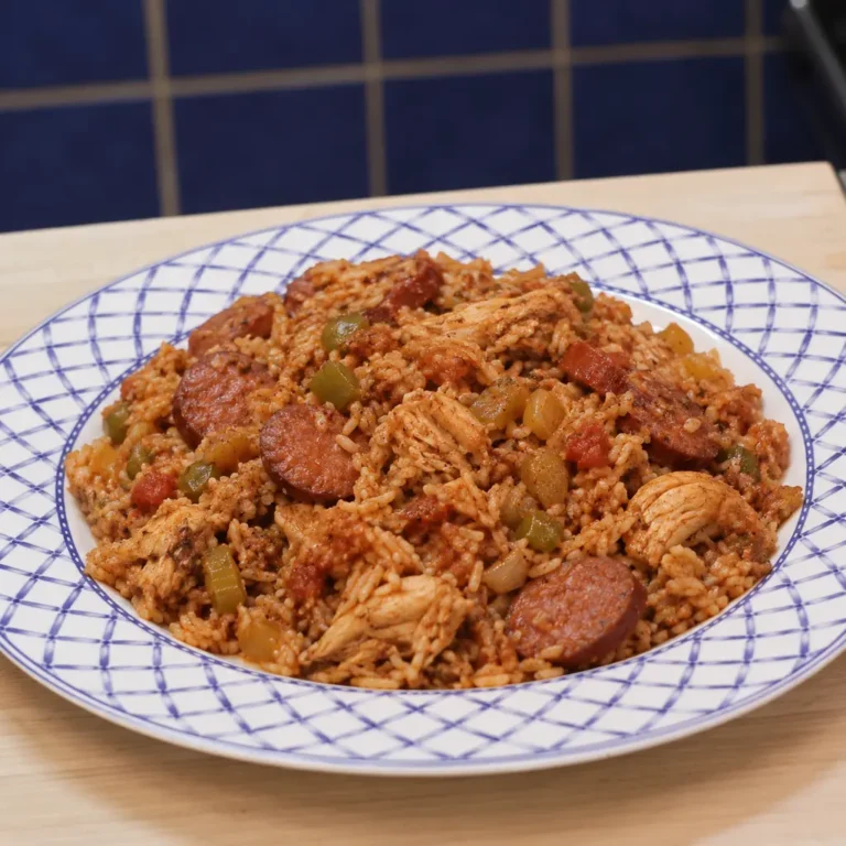 Chicken and Sausage Jambalaya with Long Grain Rice
