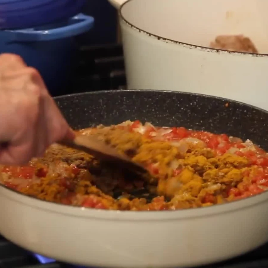 coconut lamb curry, step 5