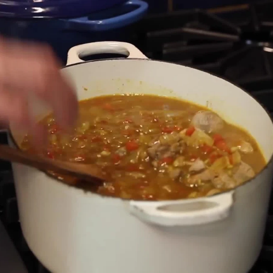 coconut lamb curry, step 6
