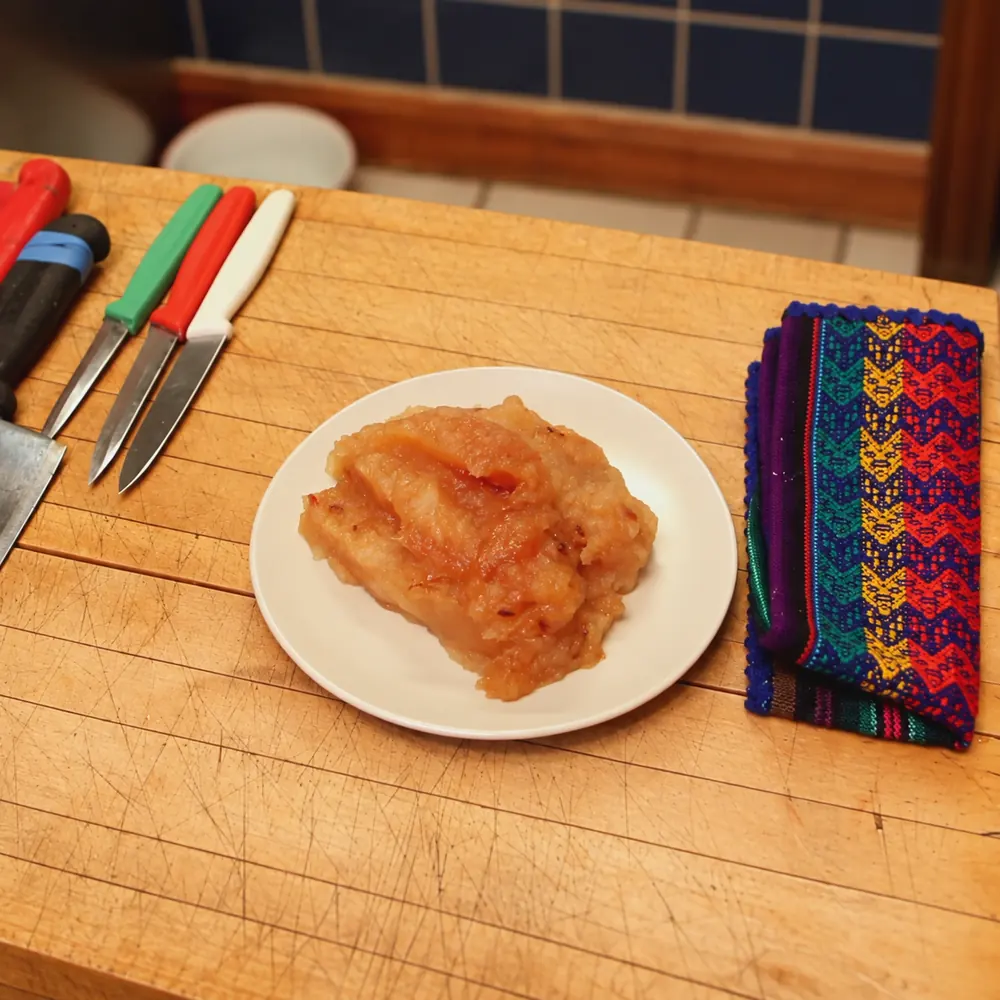 Compote de pommes éclair maison, deux ingrédients