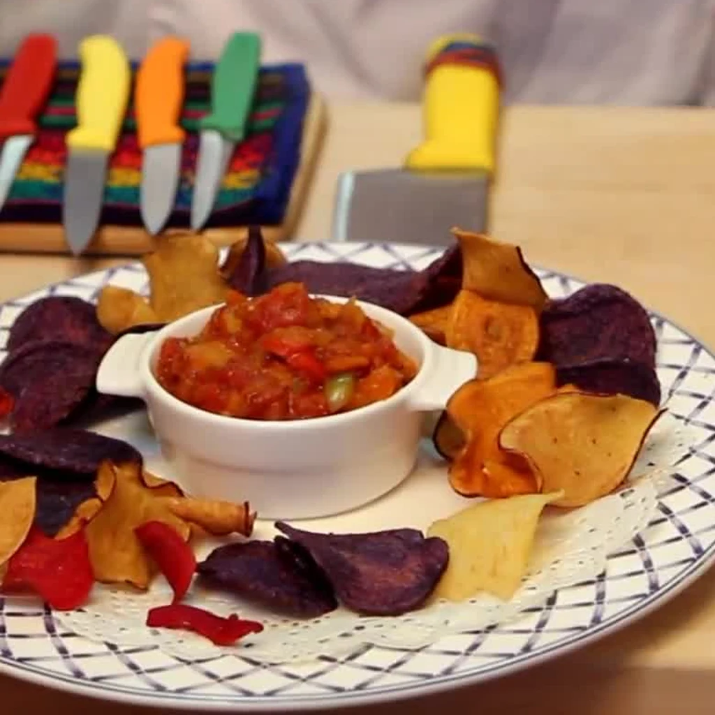 cooked bell pepper salsa, finished dish