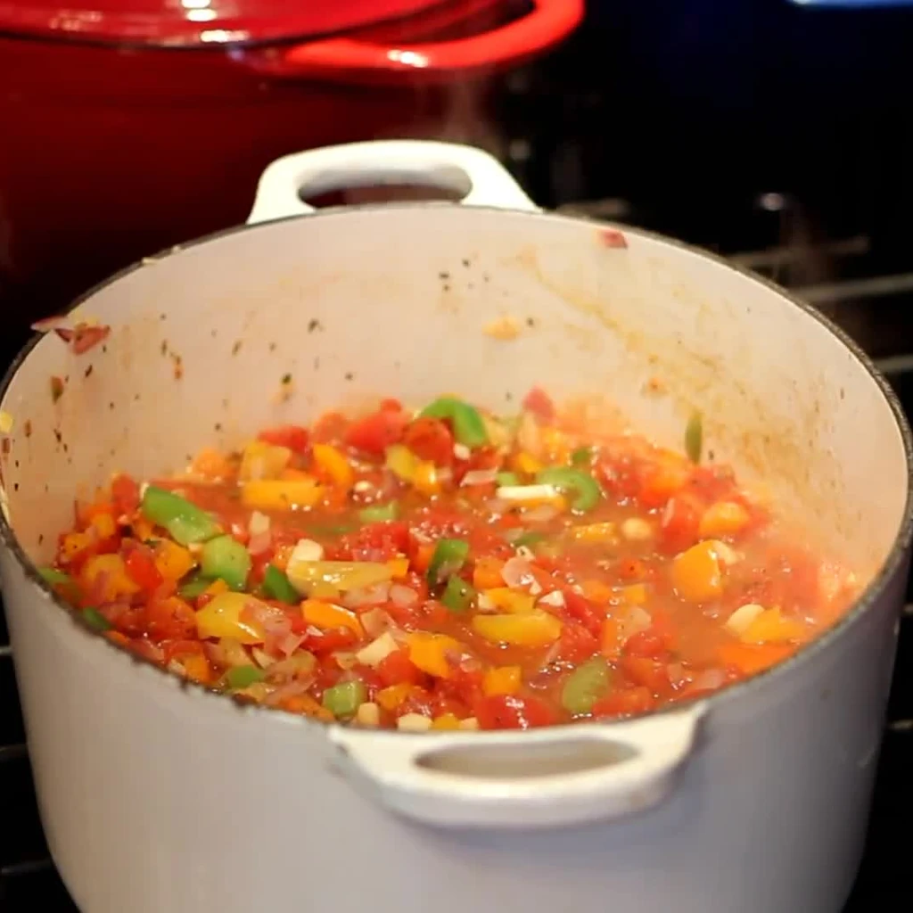 cooked bell pepper salsa, step 3