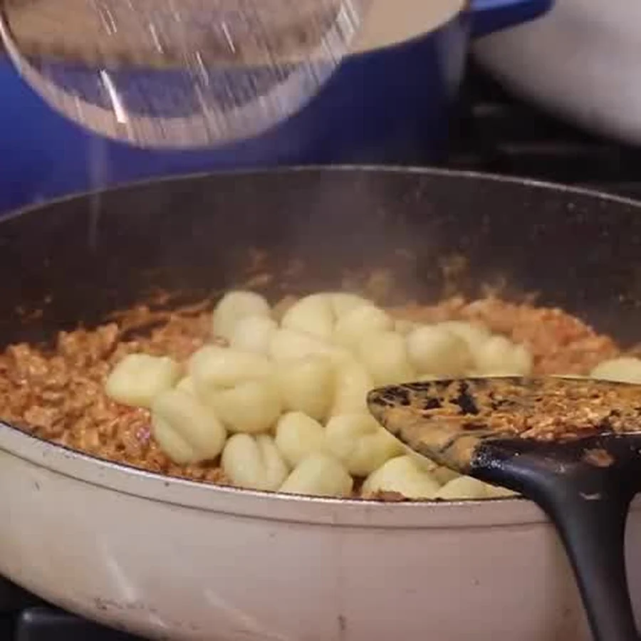 creamy chorizo gnocchi, step 5