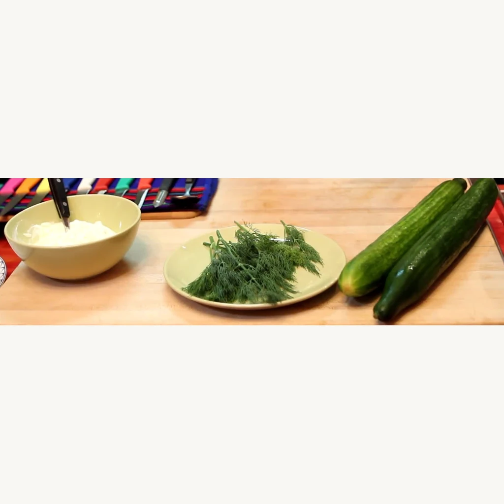 creamy cucumber salad dill sour cream, ingredients