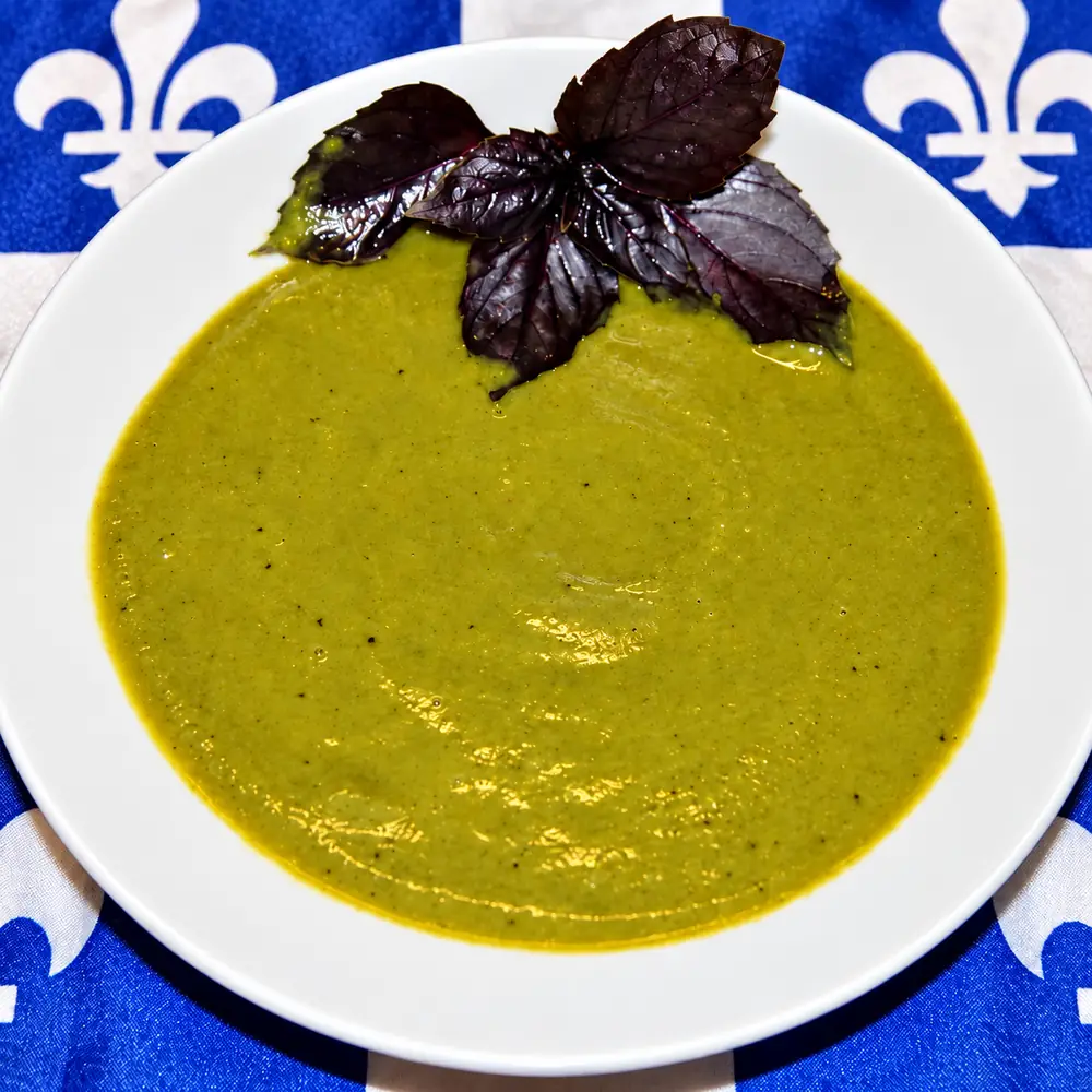 creme asperges sans creme potage maison, plat fini