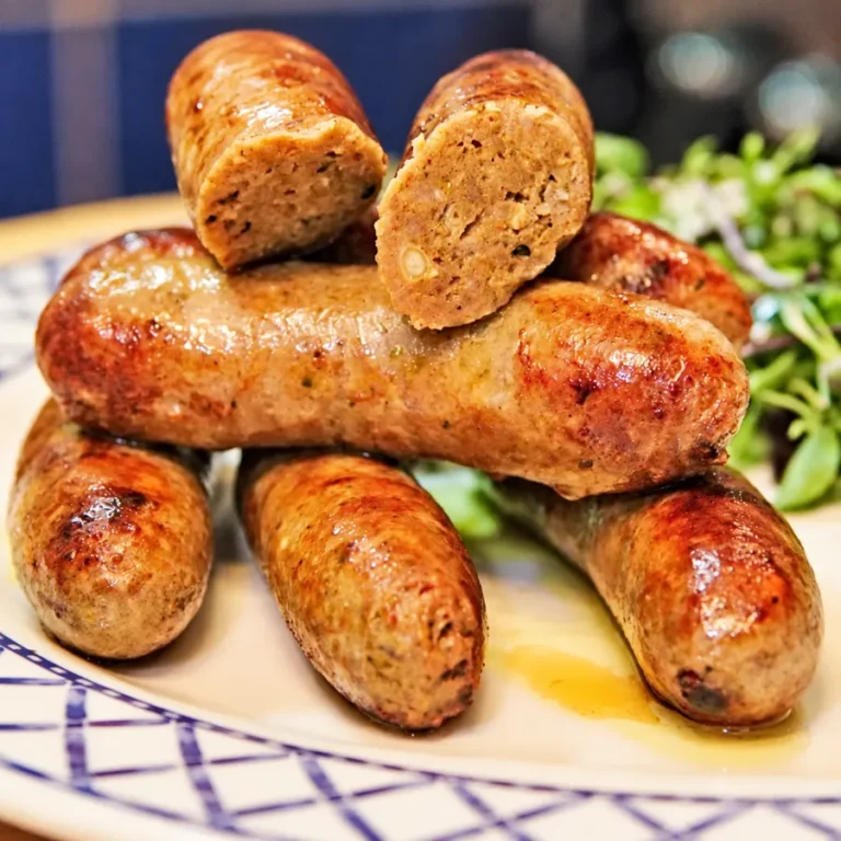 Homemade Curry Lamb Sausages with Pine Nuts and Raisins