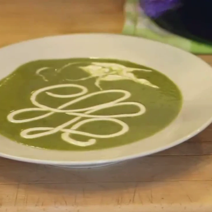 fiddlehead veloute soup, step 6