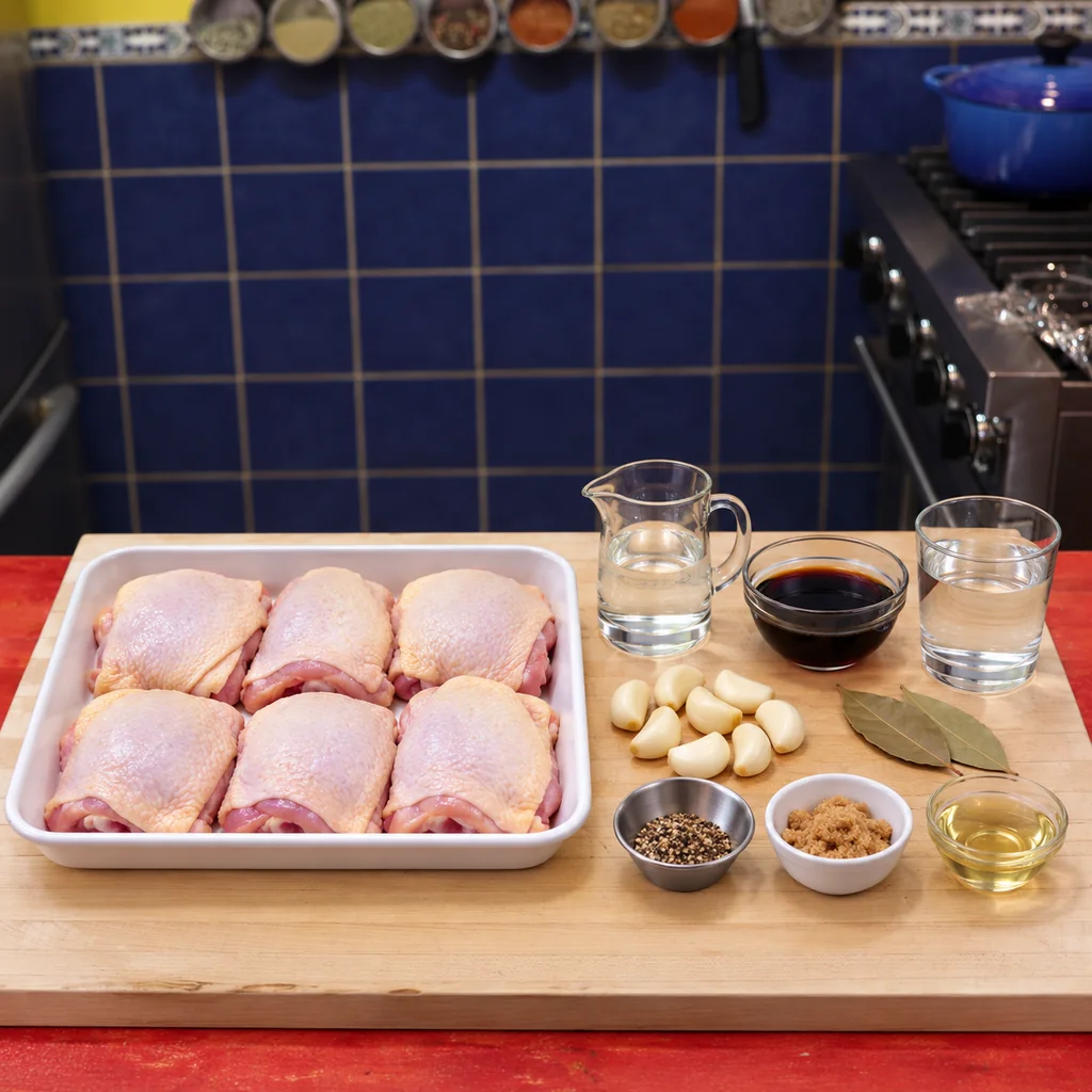 filipino chicken adobo, ingredients
