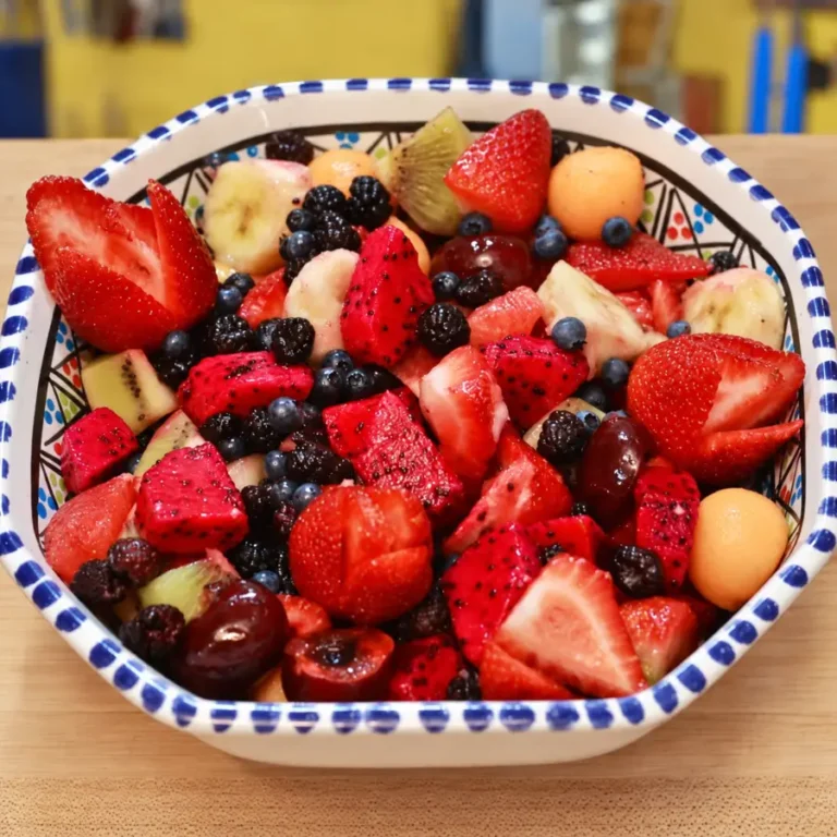 Fresh Fruit Salad with Maple Sugar and Rum