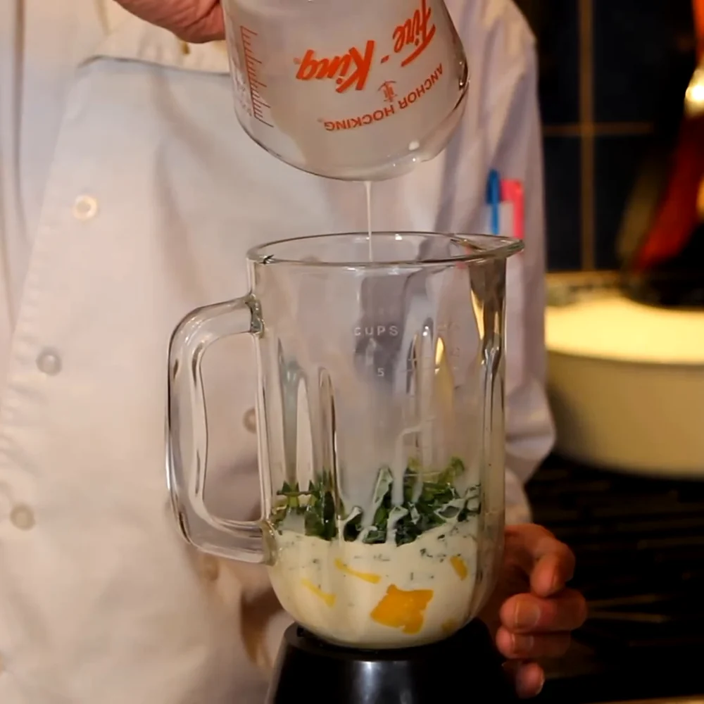 green mango smoothie spinach kale, step 4