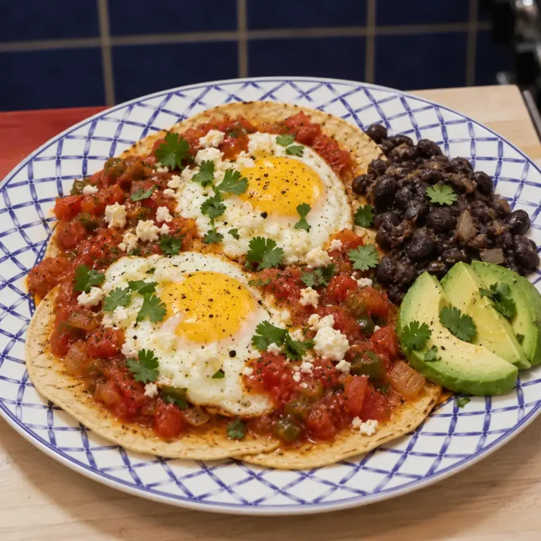Huevos Rancheros with Black Beans
