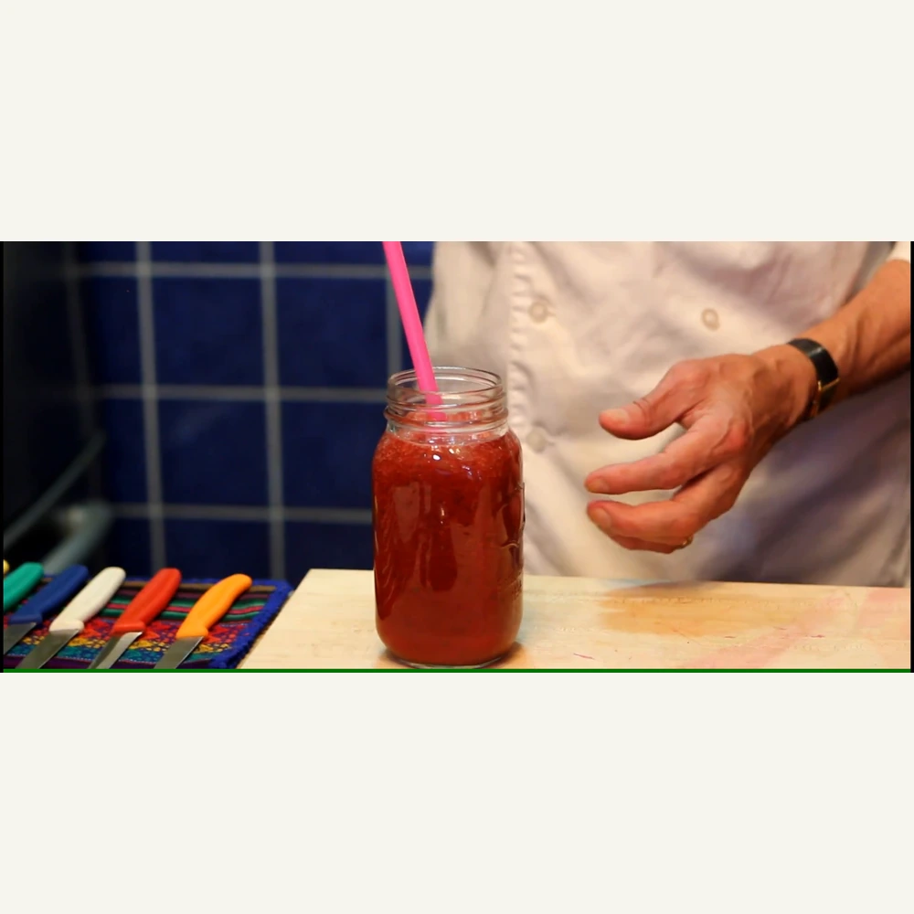 jus de legumes maison facon v8 tomate betterave et epinards, plat fini