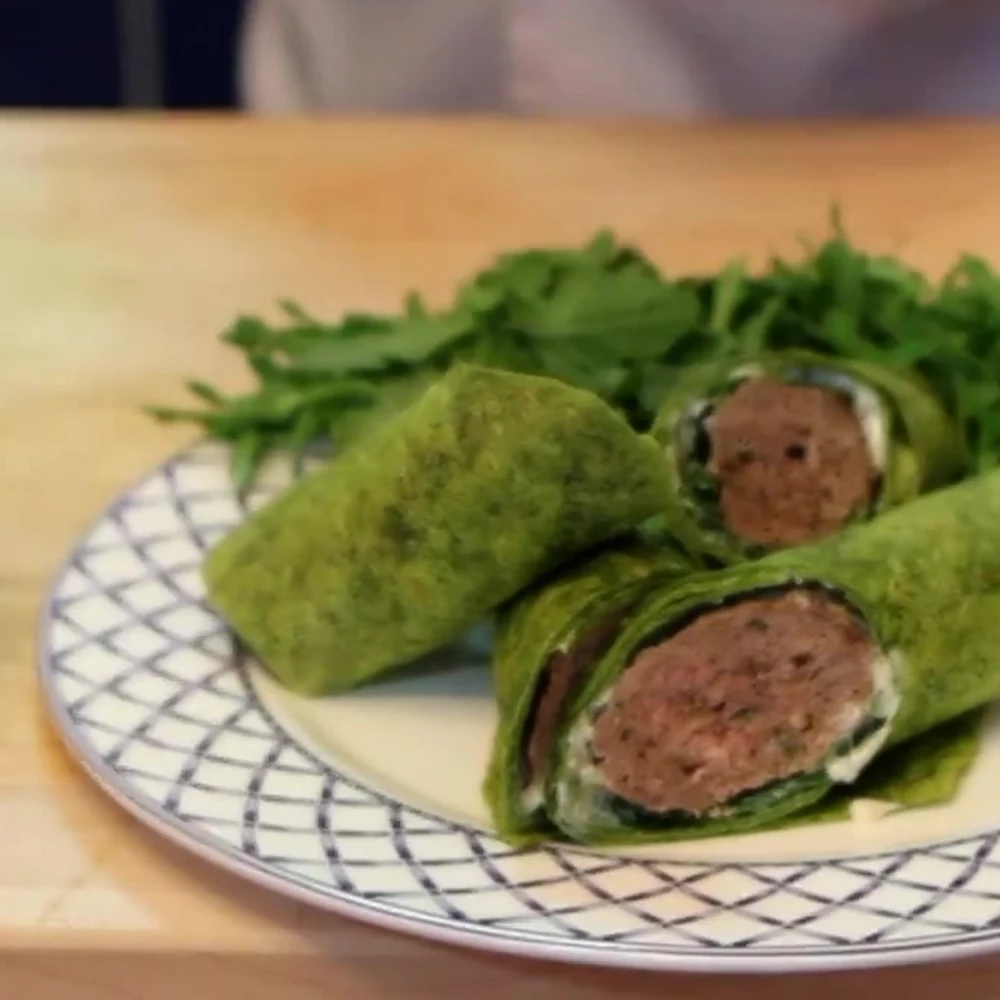 kefta wraps, finished dish