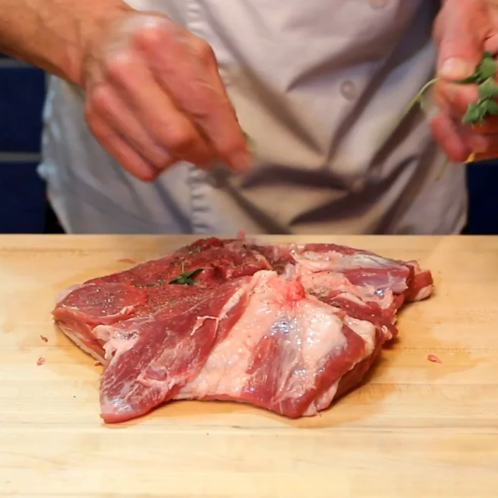 lemon herb roast lamb shoulder, step 2