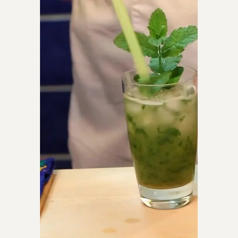 mojito au citron style cubain, plat fini