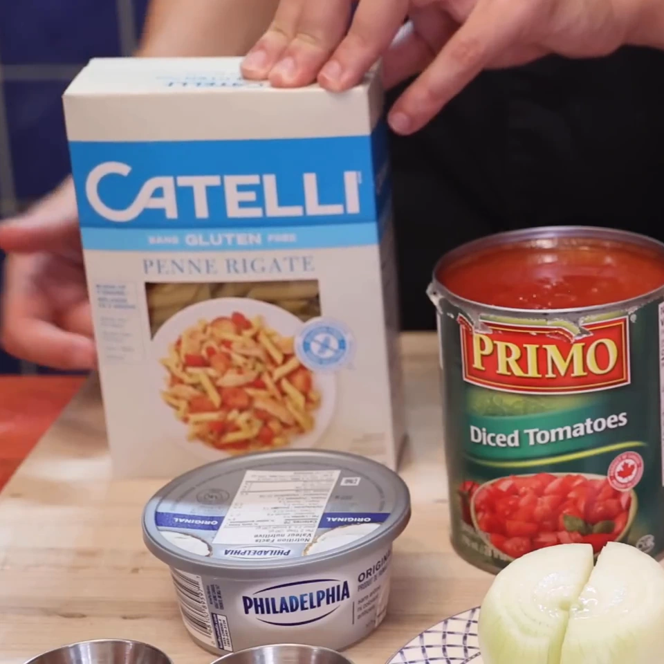 penne poulet cajun une poele, ingredients