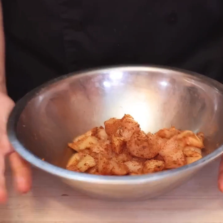 penne poulet cajun une poele, étape 1