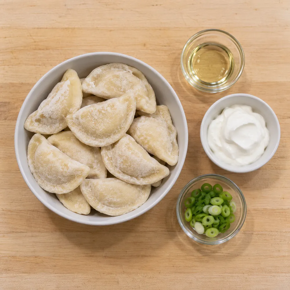 pierogis surgeles friteuse air, ingredients