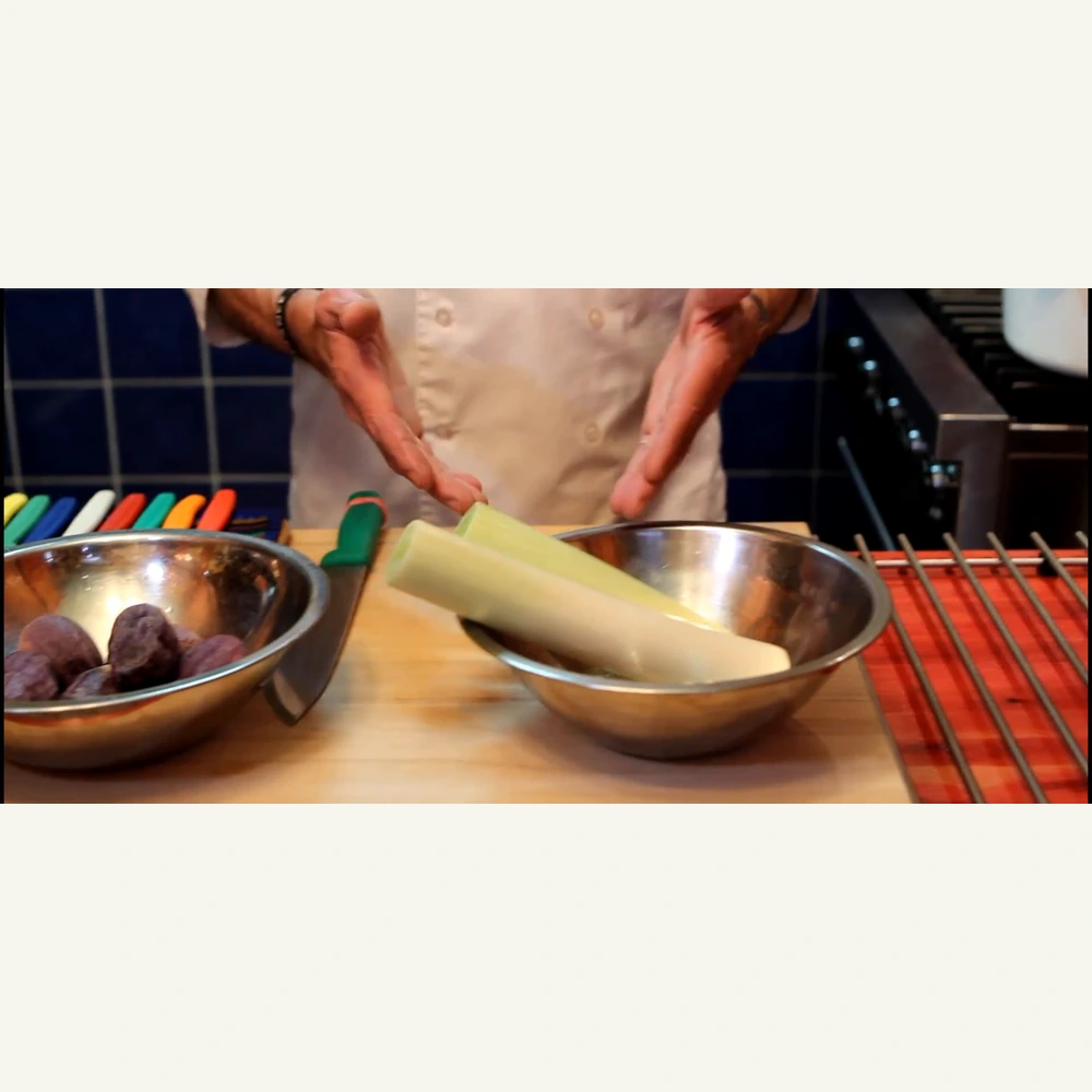 potage parisien aux poireaux et pommes de terre non mixe, ingredients